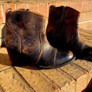 Bed Stu Super Rad Distress Booties Size-8.5